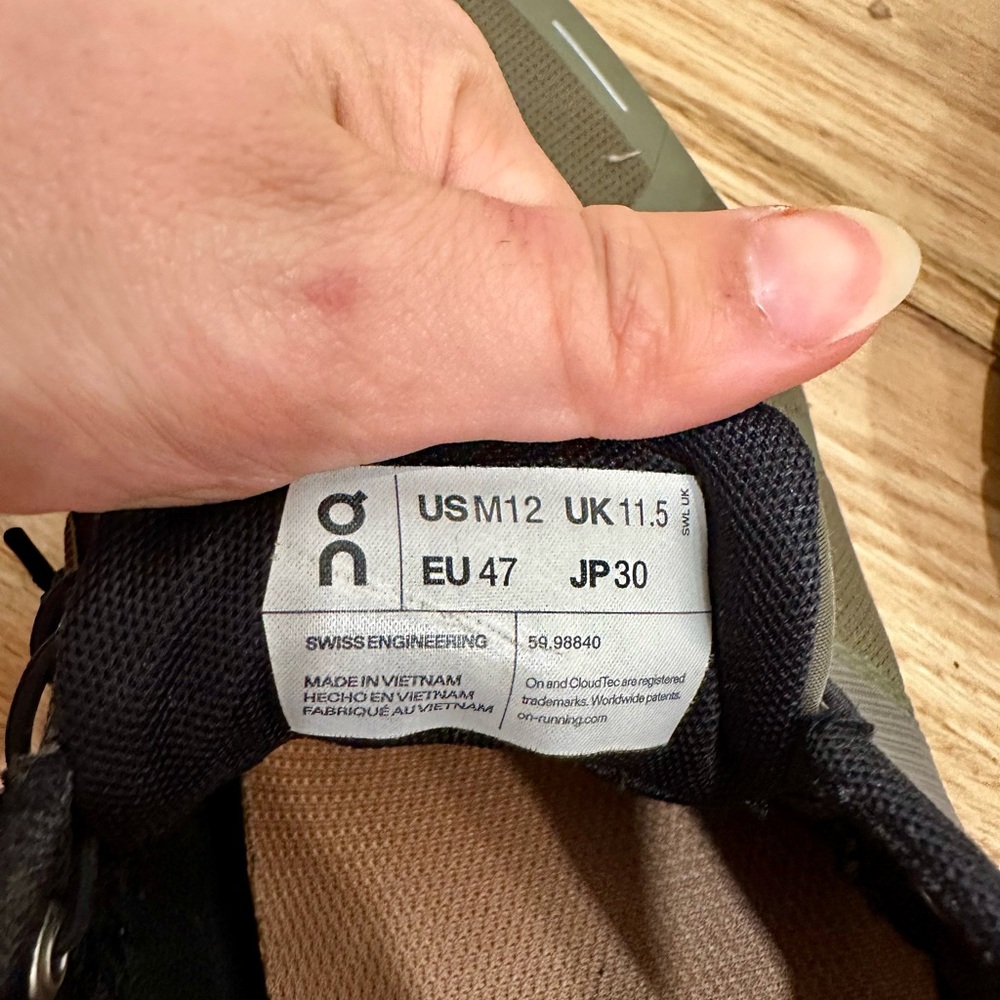 On Running Men’s Cloudace Sneakers in Olive/Black - Picture 3 of 4
